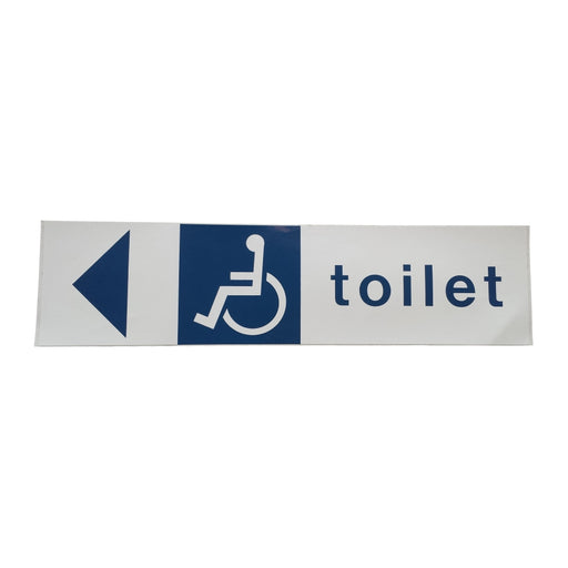 Toilet Disability Sign with Arrow Signage Not specified Left  