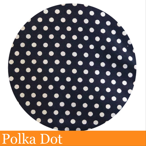 Brolly Sheets Patterned Bib Feeding - Blue White Polka Dot  