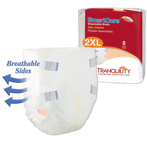 Tranquility Bariatric Breathable Tabbed Briefs Continence Products Tranquility 2XL  