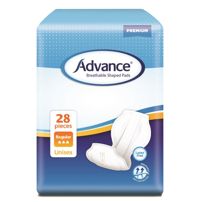Advance Breathable Shaped Pads Continence Products Advance Regular  