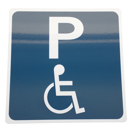 Plastic Disability Parking Sign with 'P' Signage Not specified   