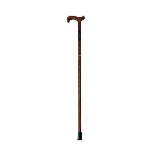 Spiral Derby Wooden Walking Stick with T Handle Walking Sticks Not specified   