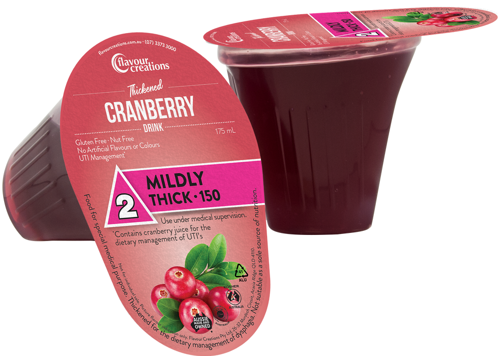 Flavour Creations Cranberry Drink 175mL - 24 Pack Food Supplements Flavour Creations 150 - Mildly Thick  