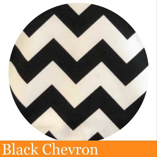 Brolly Sheets Patterned Bib Feeding - Black Chevron  