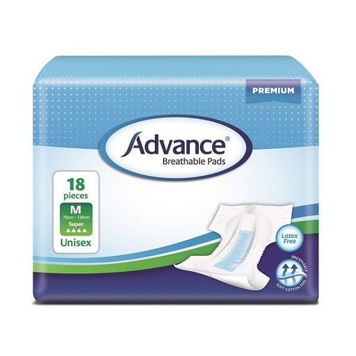 Advance Breathable Pads Continence Products Advance M Super 