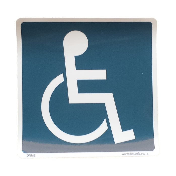Plastic Disability Sign with Adhesive Signage Not specified   