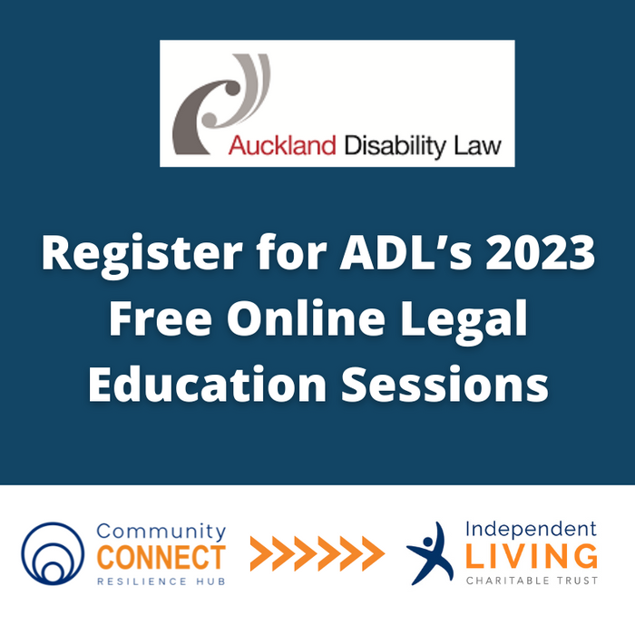 Banner with text overlay saying "Register for ADL's 2023 Free online legal education sessions"