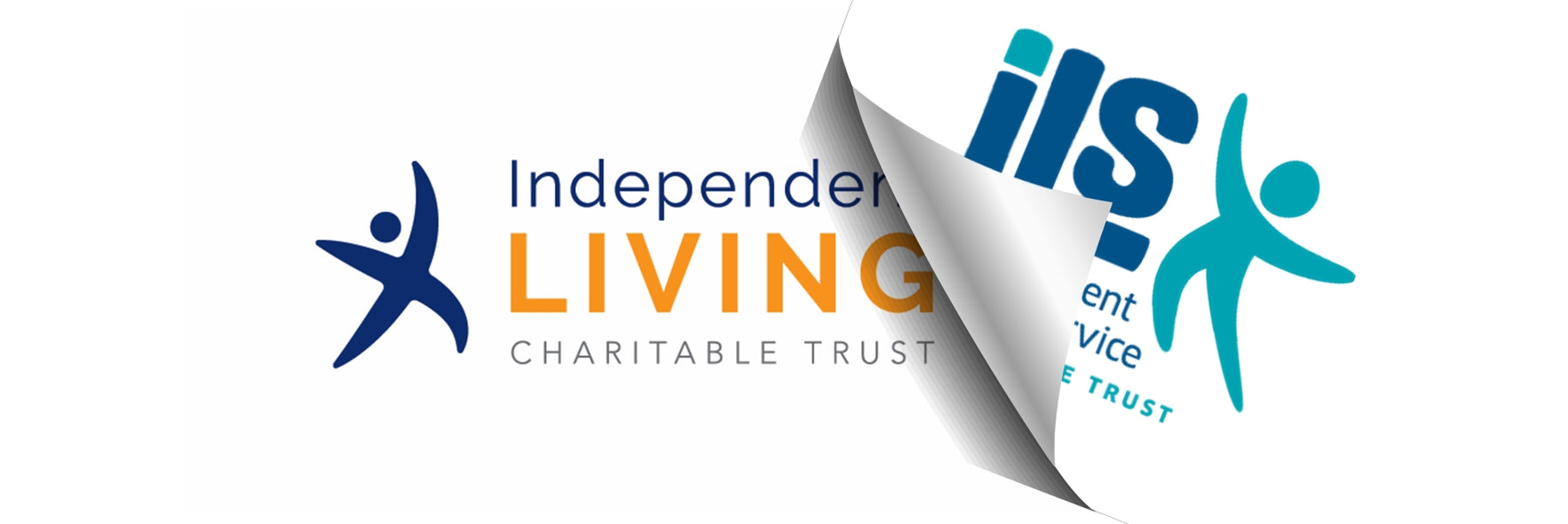 New independent living logo next to the old logo