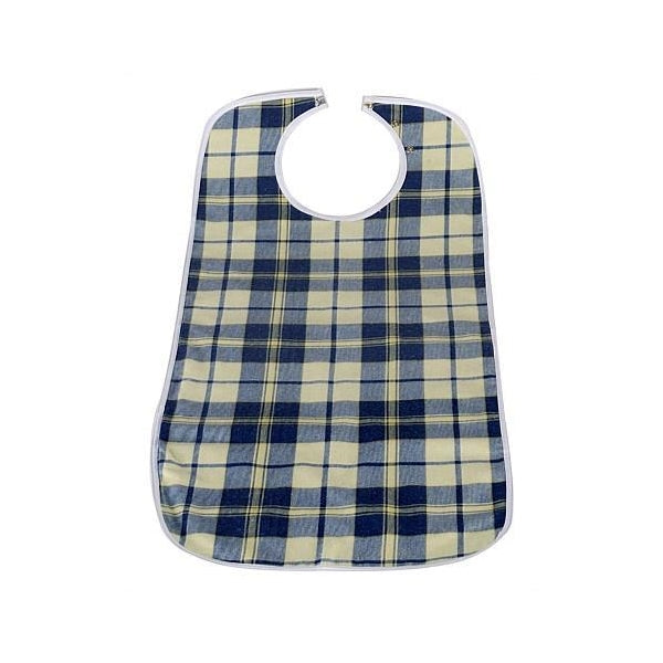 Brolly Sheets Feeding Bib - Adult Feeding Brolly Sheets Navy Tartan