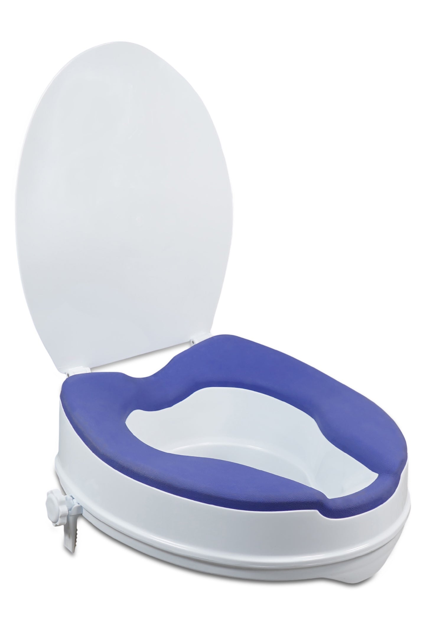Raised Toilet Seat with TPR Padding 4" Raised Toilet Seats zest With Lid