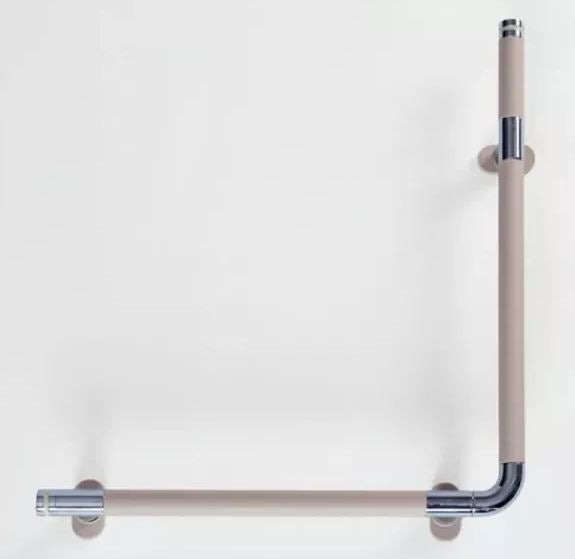 iCare Profile Grab Rails - Silicone Chrome Rails Icare 609 x 609mm, 90 deg