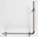 iCare Profile Grab Rails - Silicone Chrome Rails Icare 609 x 609mm, 90 deg