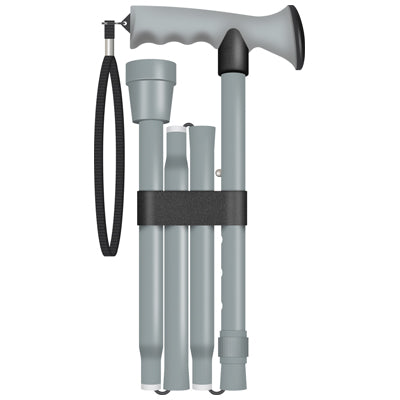 Gel Handled Folding Walking Stick