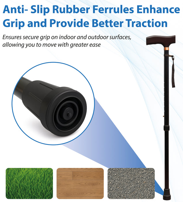 Extendable Walking Stick with Strap