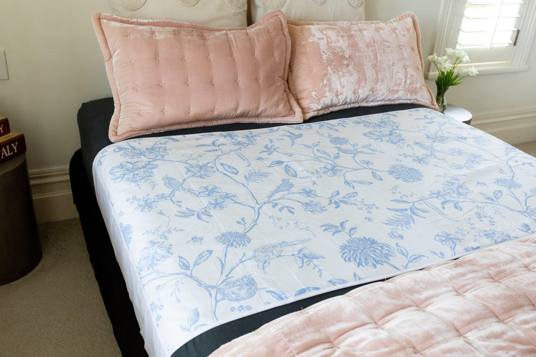 Brolly Sheets Bed Pad with Wings Continence Products Brolly Sheets Queen Botanical