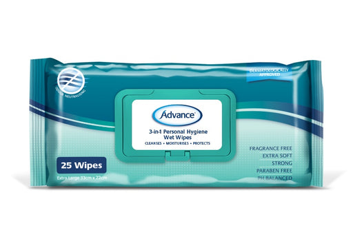 Advance 3 in 1 Personal Hygiene Wet Wipes Personal Care Advance   