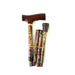 Folding Walking Stick with T Handle Paisley Red