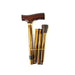 Folding Walking Stick with T Handle Bronze