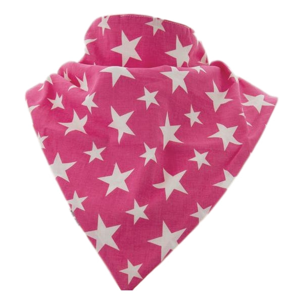 Brolly Sheets Bandana Bib / Pink with Stars