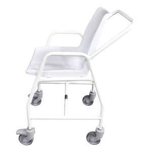 Mobile Shower Chair with Castors Side