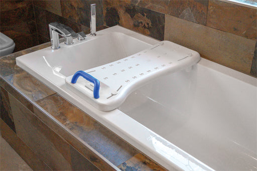 Width Adjustable Bath Board with Handle Bathroom Seating zest   