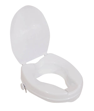 Viscount Raised Toilet Seat with Lid 2"