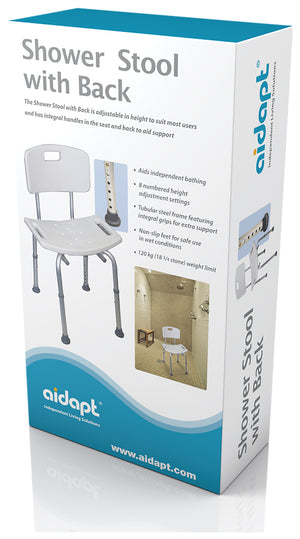 Shower Stool with Back