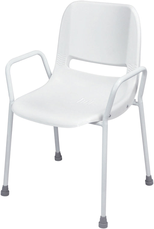 Milton Portable Shower Chair (Fixed Height) - white 