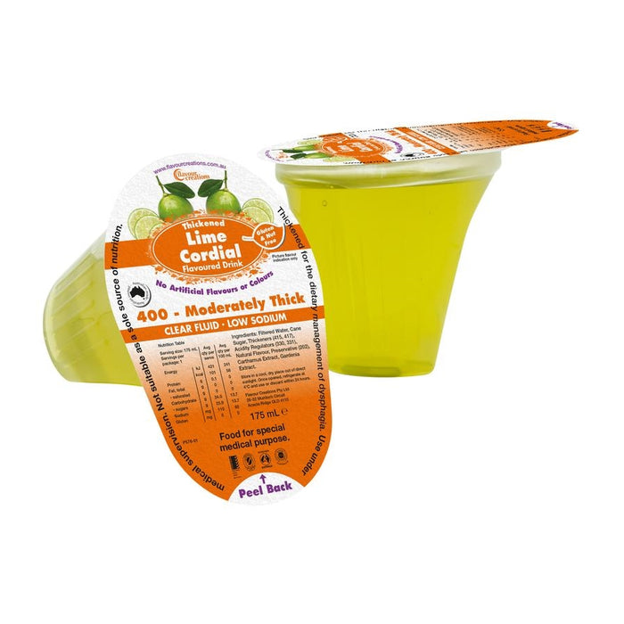 Lime Cordial (24 x 175 ml) 400 - Moderately Thick