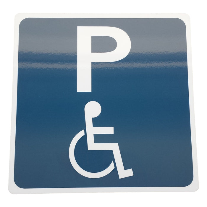 带“P”的塑料残疾人停车标志