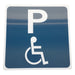 Plastic Disability Parking Sign with 'P'