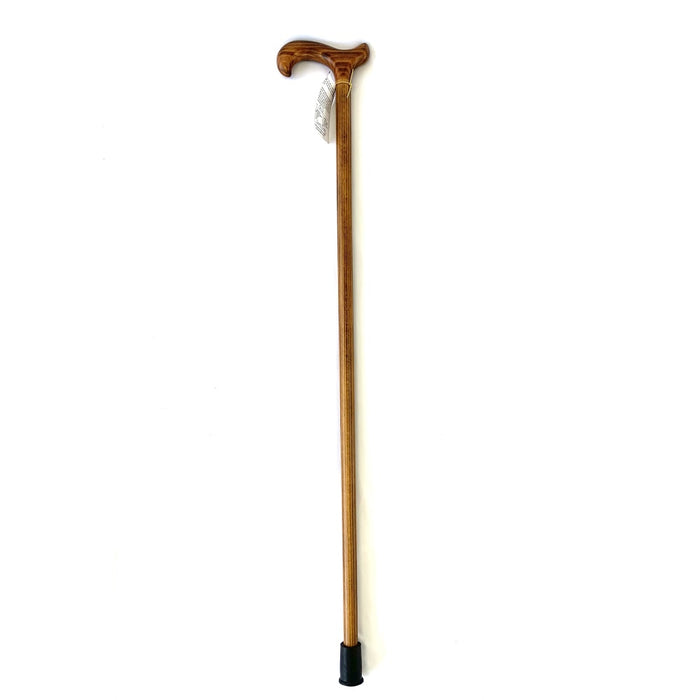 Mens Scorch Derby Wooden Walking Stick with T Handle