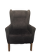 Mayfair Wingback Chair - Ash Timber Feet Lexie Fabric - Coal  