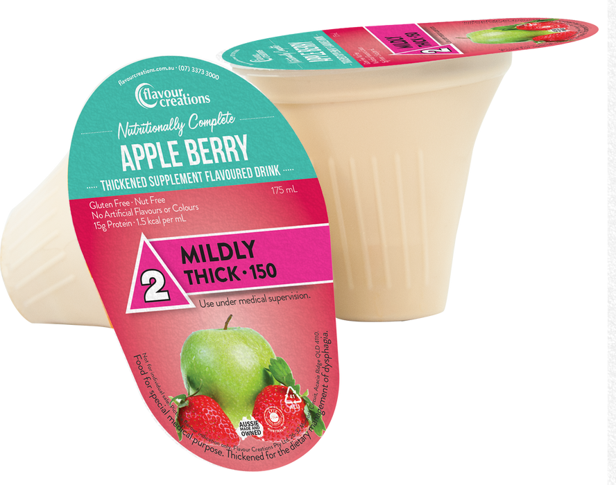 Flavour Creations Nutritionally Complete Apple Berry Flavoured Supplement 175mL - 12/24 Pack