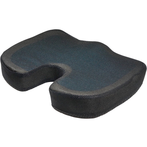 Deluxe Pressure Relief Coccyx Cushion with Gel Cushions - black   