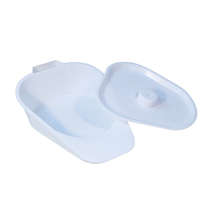 Slipper Bedpan with Lid